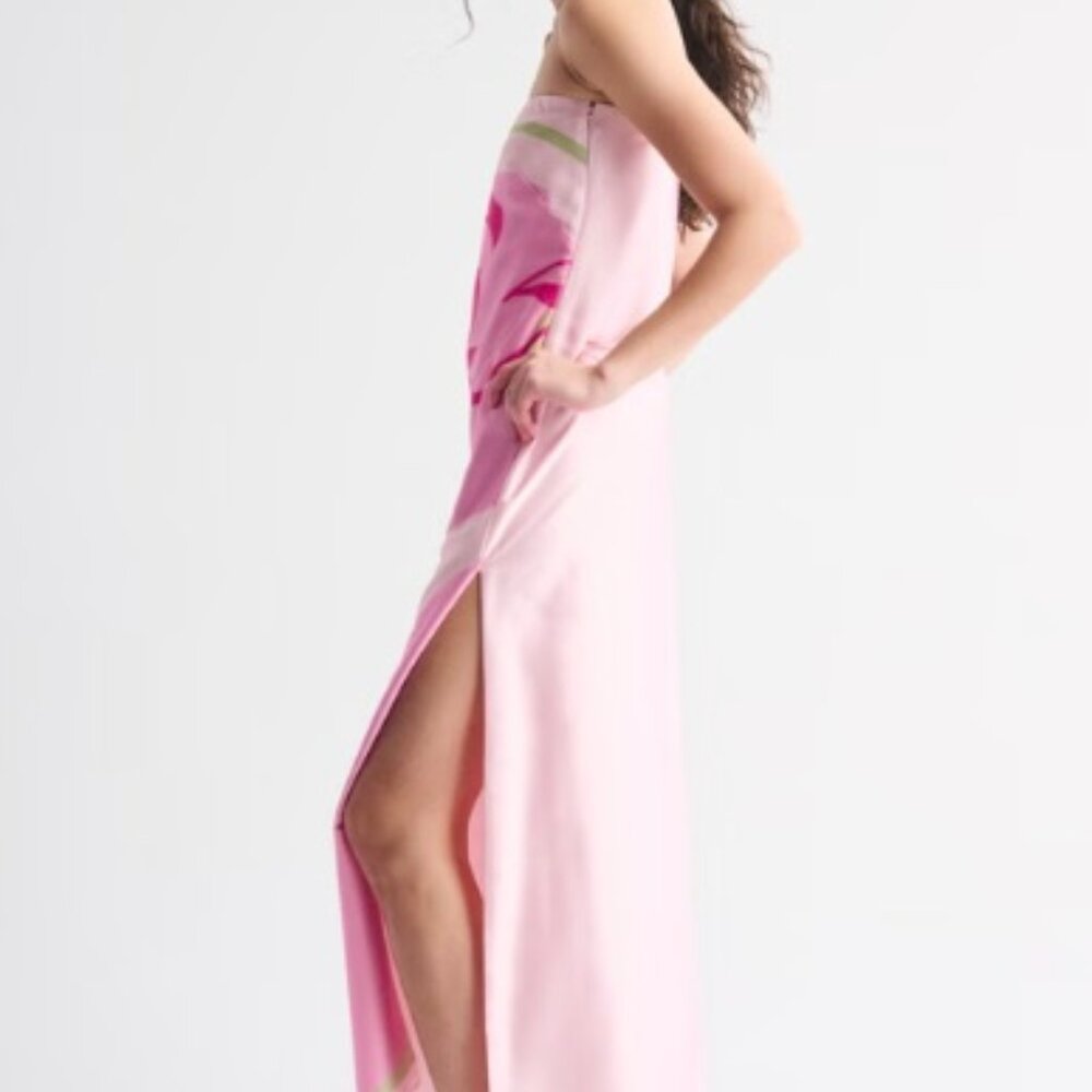 THE A&F JULIA STRAPLESS (OR SPAGHETTI STRAP) SLIP MAXI DRESS - MEDIUM - Picture 3 of 3